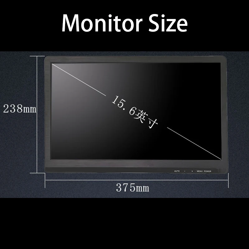 Zhixanda-شاشة كمبيوتر للأمن المنزلي بواجهة ga وhdm ، شاشة x x x HD IPS ، شاشة LCD ،