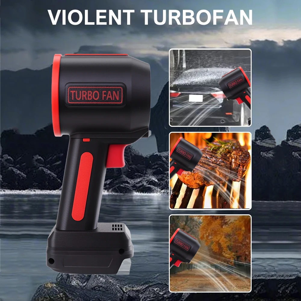 1500 واط منفاخ محمول قوي لماكيتا 64 مللي متر منفاخ الهواء اللاسلكي فرش يده توربو مروحة نفخ نفاثة لديوالت/ميلووكي #4