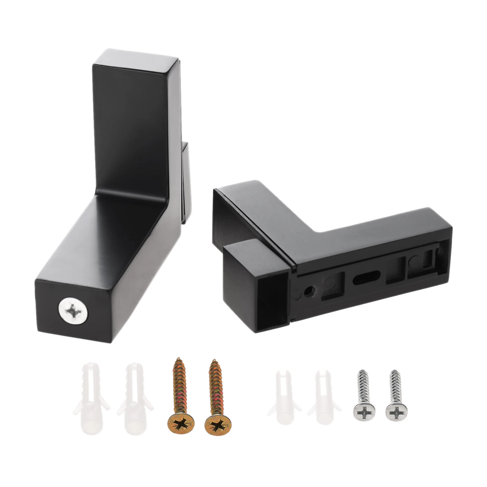 1 pc liga de zinco ajustável f forma partição suporte clipe titular braçadeiras de vidro montagem na parede suporte de prateleira de vidro 3-24mm/3-28mm