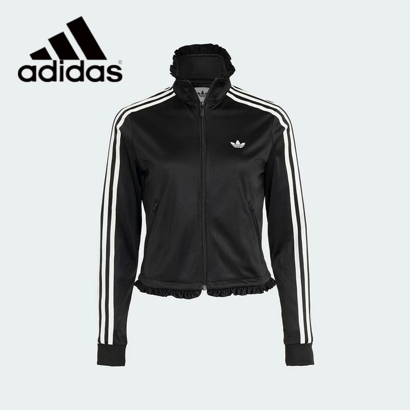 Adidas Originals Women PLEATED FB TT Knit Jacket Fashion Loose Daily Casual Sports Outerwear LG4308