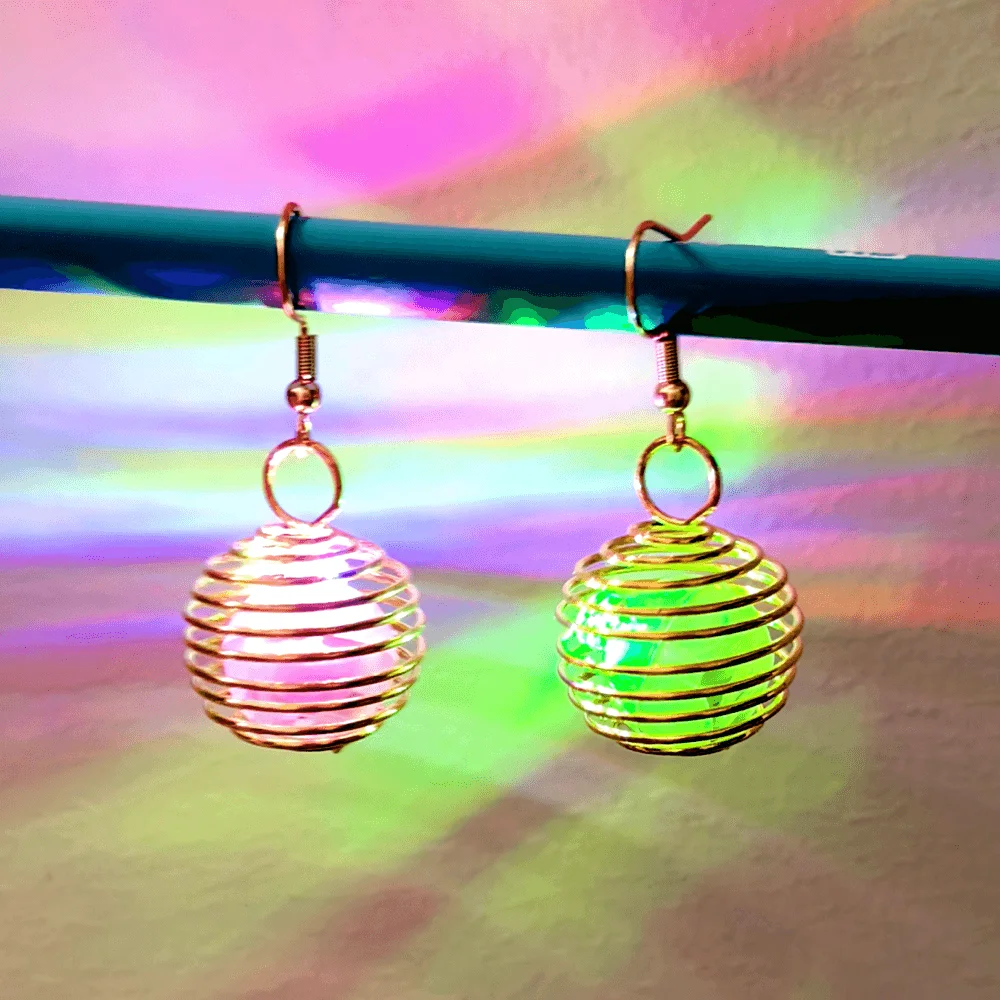 1Pair Creative Lighting LED Bling Earrings for Women Girl Colorful Dress Up Jewelry Ear Decoration Christmas New Year Gifts