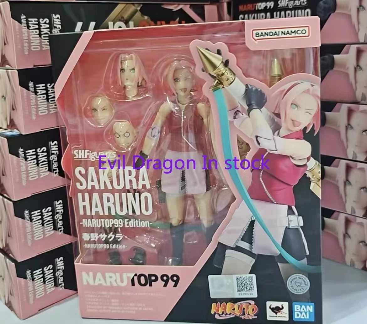 

100% оригинальная модель Bandai SH фигуртс SHF Sakura Haruno NARUTOP99, экшн-модель, Аниме фигурки, игрушки, подарки, фигурка