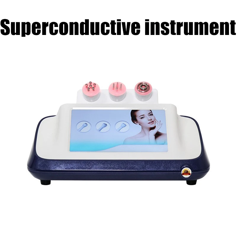 

Facial superconductive device enhances facial lifting, elasticity, and improves skin
