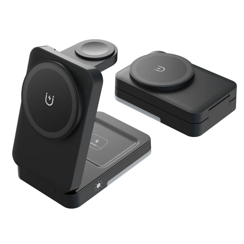 

Magneitc 3 in 1 Tavel Folding 15W Fast Charging Wireless Desk