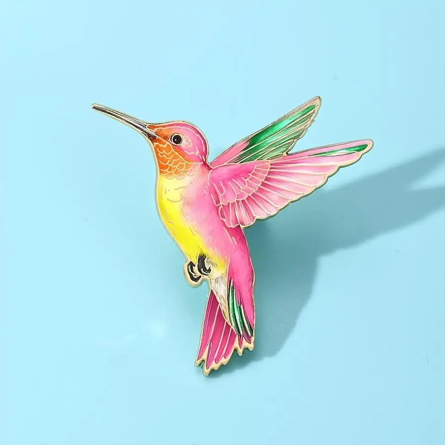 1/5/10/20/50/100pcs Hummingbird Enamel Brooch Pin / Fashion Decorative Brooches / Ornaments Lapel Bag Badges / Jewelry Gifts Fun