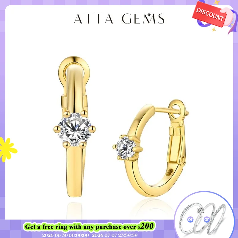 

ATTAGEMS Women’s Earring Test Passed Moissanite VVS1 D Color Round Cut 3.5MM Diamond 925 Sterling Silver Earrings Fine Jewelry