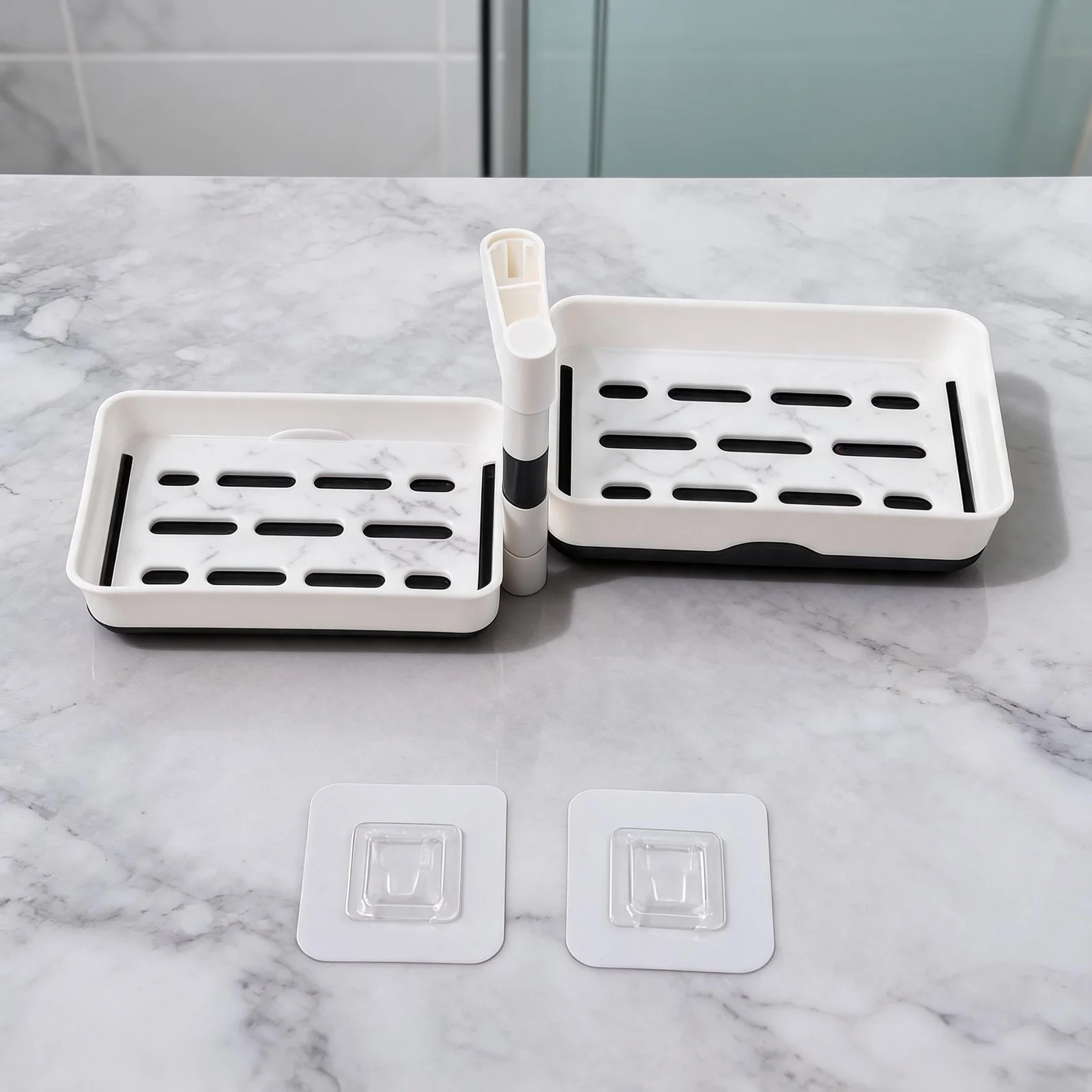For Bathroom Convenient Soap Holder Rotary Soap Box Bathroom Organization Convenient Soap Dispenser Rack Space-saving Solution