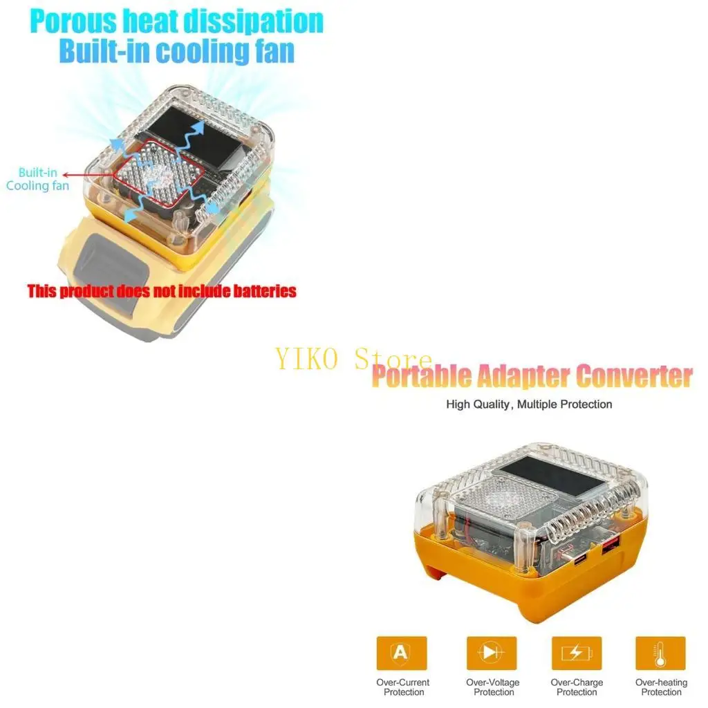 

K32C Professional Battery Adapter 140WOutput Digital Display Thermals Control