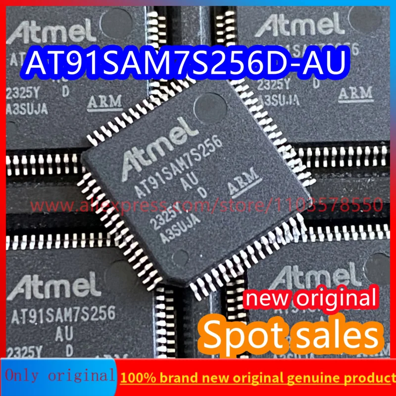 

5PCS AT91SAM7S256D-AU brand new original QFP64 embedded 32-bit microcontroller MCU chip AT91SAM7S256