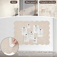Thick Felt Wall Stickers Bedroom Living Room Photos Message Soft Wooden Board School Bulletin Display Decor Wallpaper 3