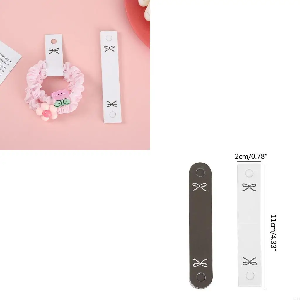 

Pack of 100 Hair Bands Cards Decorative Hair Accessory Label Headband Display Cards Stylish Paper Wrap Packaging Card