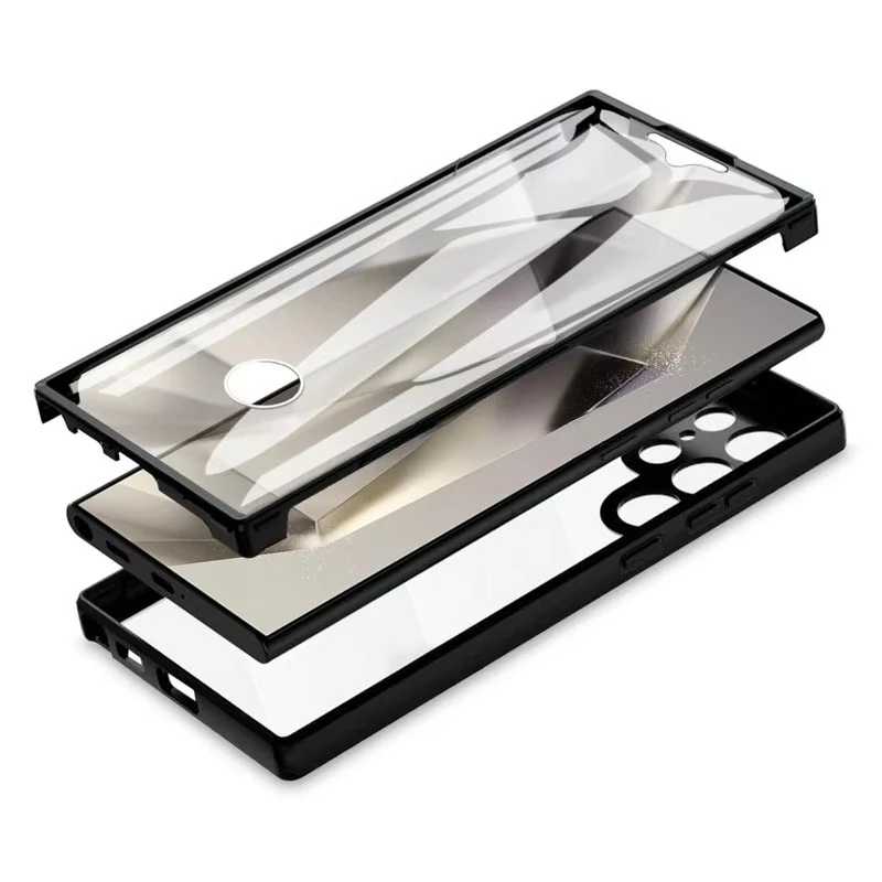 360 Full Body Screen Protector Case for Samsung Galaxy S26 S25 S24 Edge S23 S22 S21 Ultra Plus FE Double-sided Anti-Shock Cover