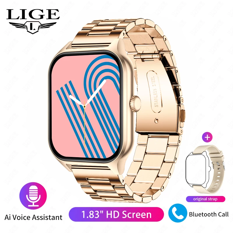 

LIGE Reloj Inteligente Hombre Smartwatch 2023 Smart Watches for Men Watch for Women Activity Fitness Tracker for Android iPhone