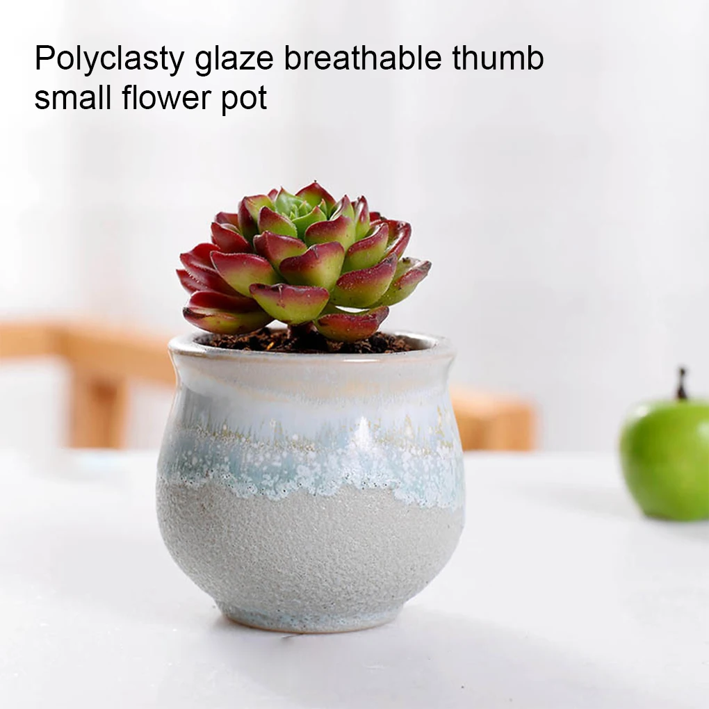 

6piece Hypoallergenic Ceramic Succulent Flower Pot - Smooth Surface And Good Hand Feeling Safe