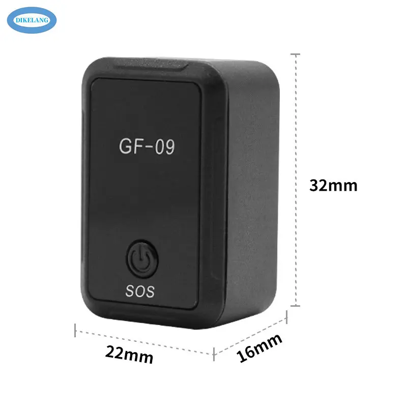 Mini GPS Tracker para Crianças e Idosos, Posicionamento BeiDou, Alarme Anti-Perdido, GF09