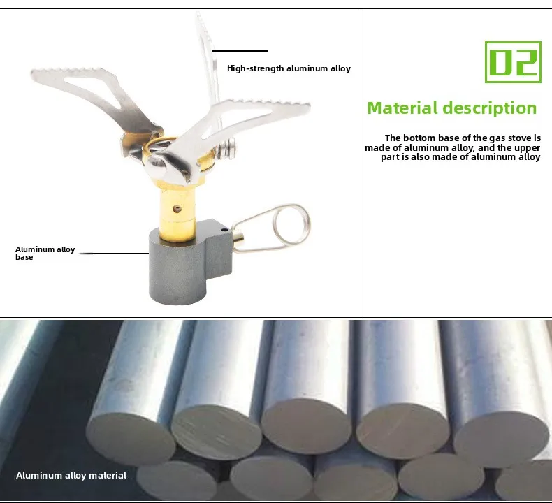 

Портативная складная мини-печь из алюминиевого сплава для пикника на открытом воздухе