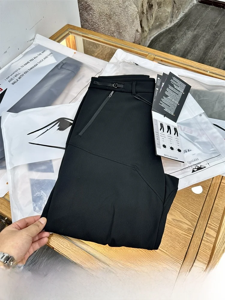 

Мужские походные мягкие брюки ell, водонепроницаемые брюки на подкладке, уличные повседневные прямые брюки Ci, дышащие осенне-зимние брюки