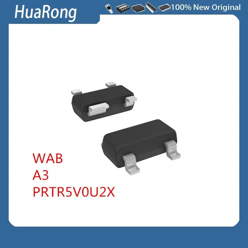 10Pcs/Lot  WAB   PAB  tAB    A3 SMD   PRTR5V0U2X   SOT-143     SI7469DP-T1-GE3  QFN-8