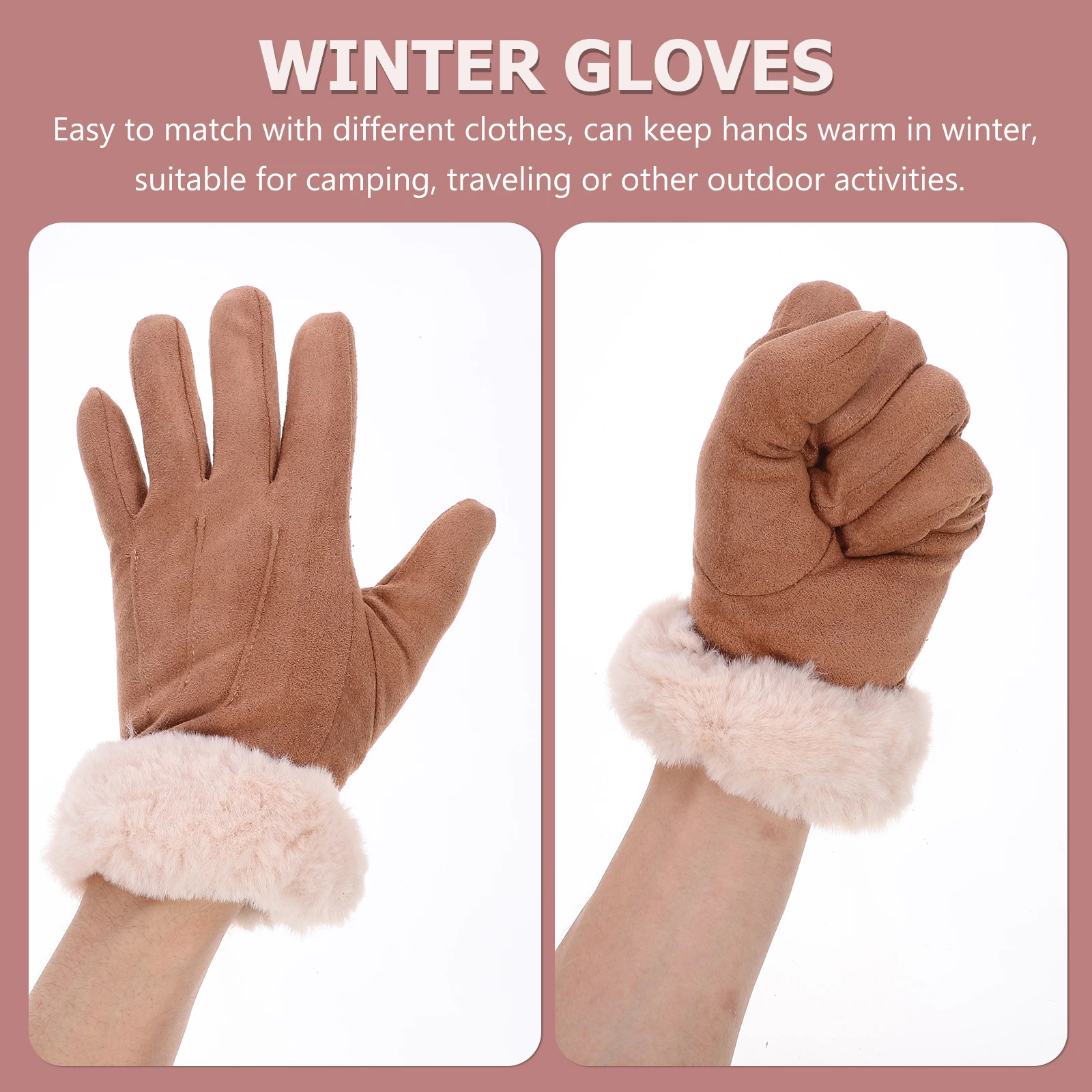 

Thermal Touchscreen Gloves Fashion Winter for Woman Korean Version Warm Keep Outdoor Student