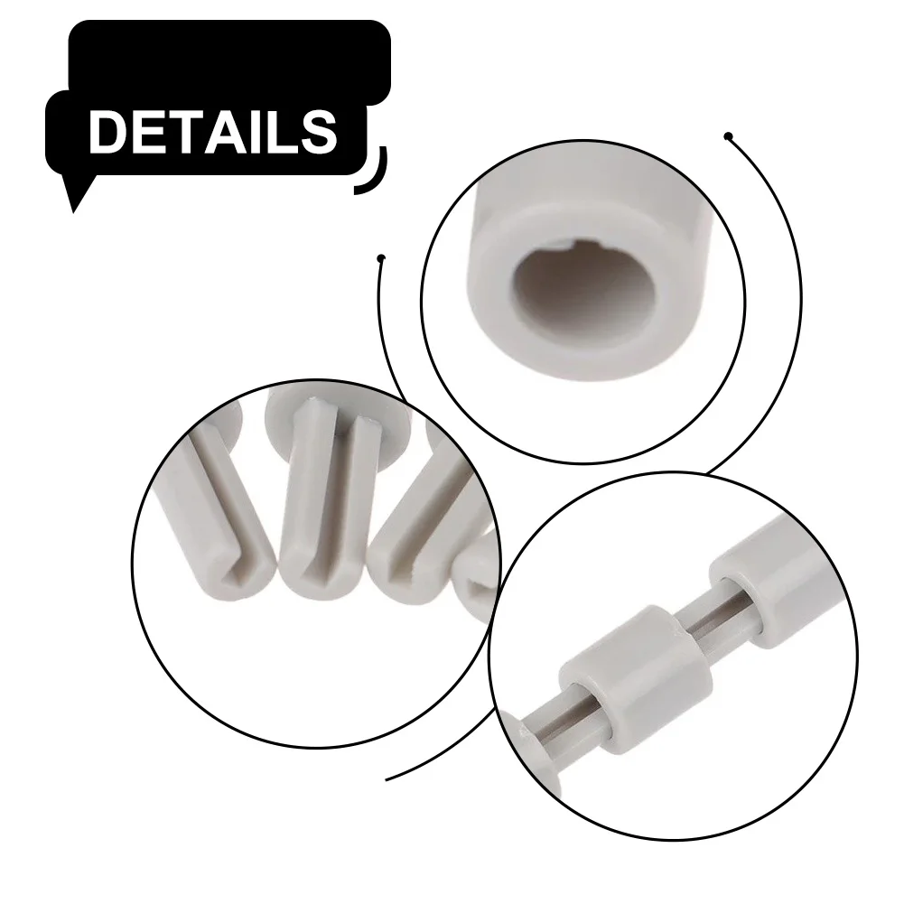 Extended Shaft for Mixer Potentiometer 4pcs Gray Plastic D-Shaft 6mm Hole Size 25mm x 10mm for Precision Control