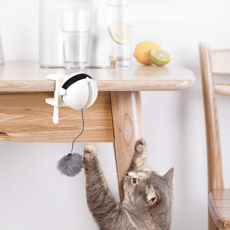 

2025 Latest Interactive Automatic Electronic Smart Lifting Indoor Cat Toys Pet Toys-New Cat Toys Plush Ball