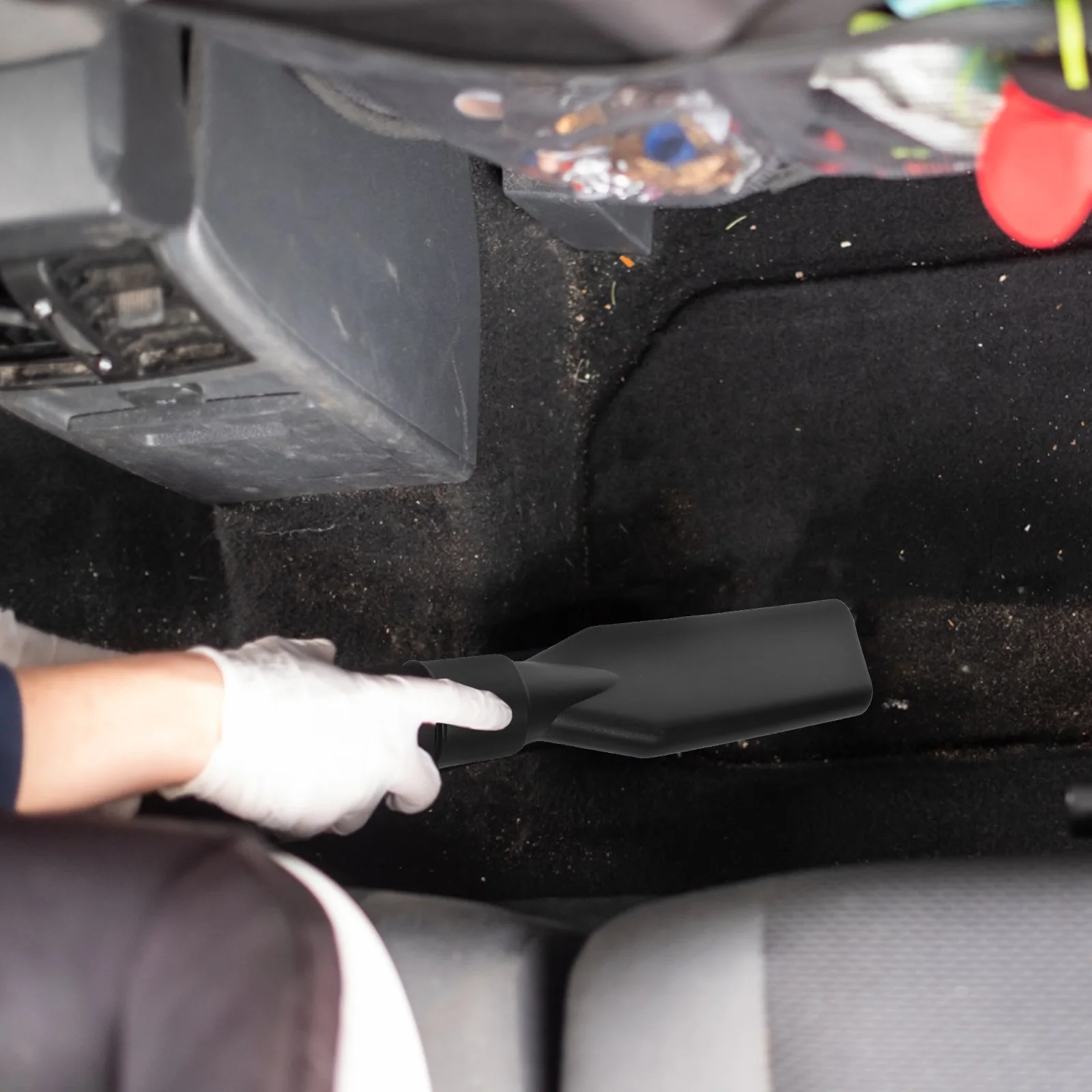 Pembersih Kepala Nosel Datar Universal Peralatan Detail Mobil Bahan Plastik Pembersih Efisien Vakum Multifungsi