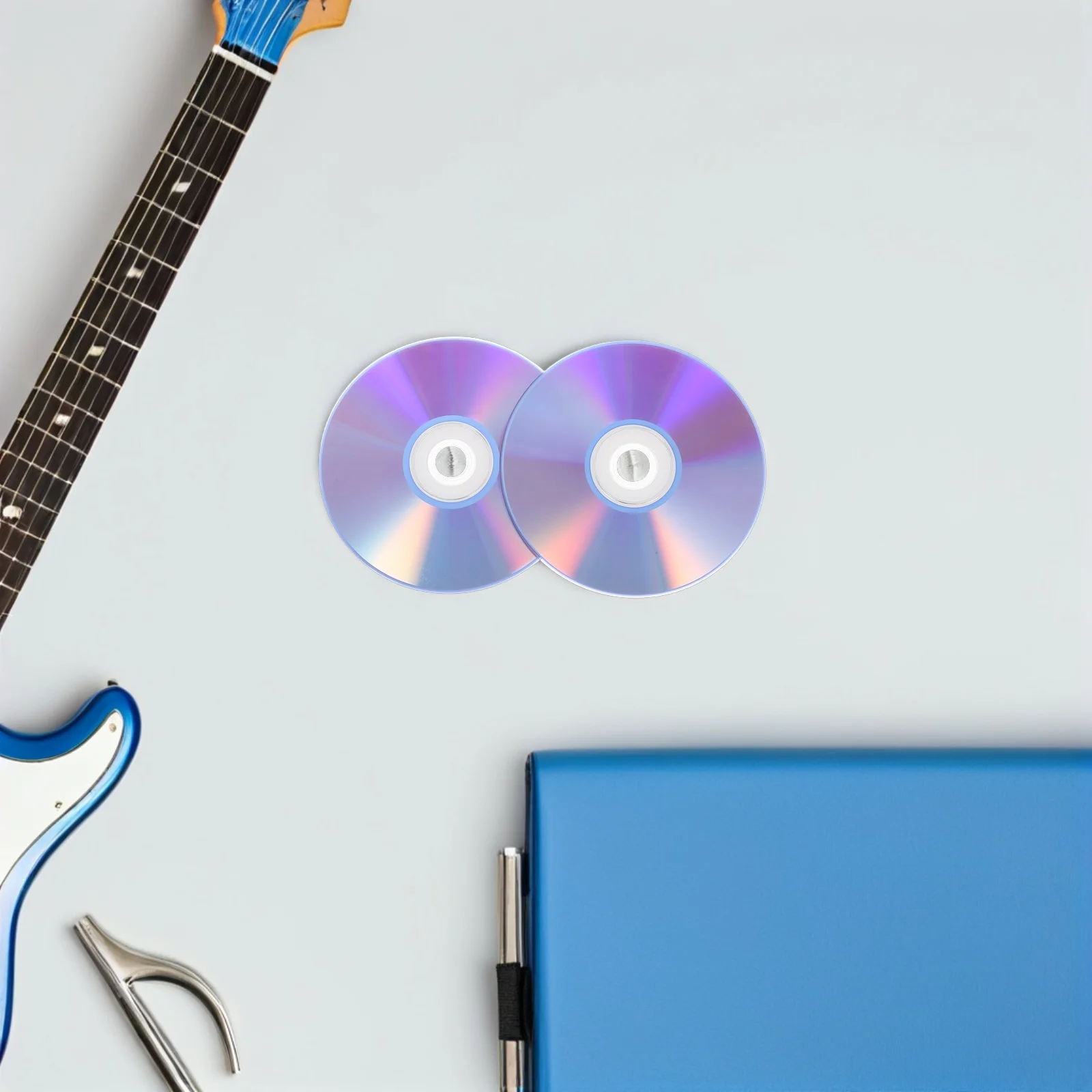 2 discos graváveis em branco dos pces para o armazenamento de backup dos dados da música de áudio disco compacto gravável de alta capacidade cd em branco para armazenamento