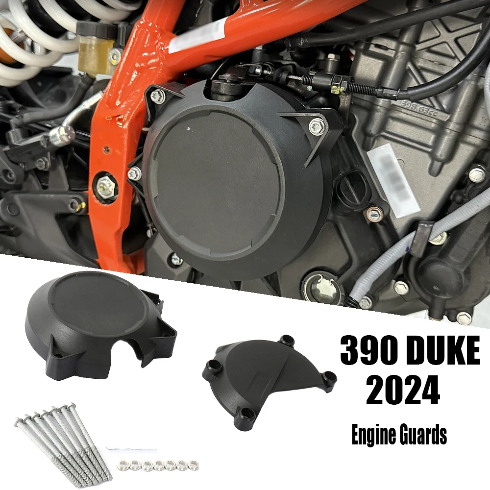 

Motorcycle Accessories Black New Engine Protective For 390 Duke 390Duke 390 DUKE 390DUKE 2024Cover Guards Kit