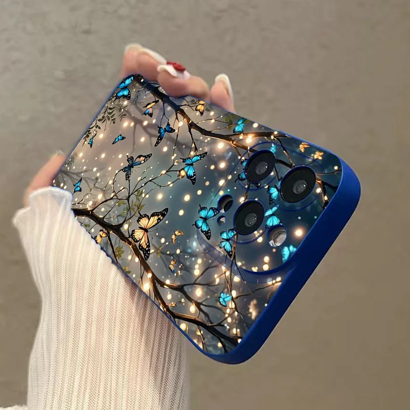 Case for iPhone 16 The Dark Butterfly Pattern Phone Case for iPhone 17 Air 15 14 13 12 11 Pro Max X XR XS 7 8 Plus SE2 16E Cover