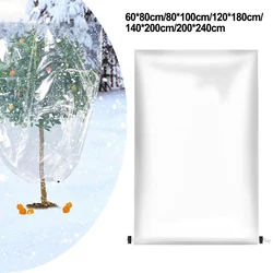 Plant Cover Bag Transparent Anti-Freeze Plant Shielding Bag Winter Greenhouse Cover Film Frost Protection For Yard Garden Plants