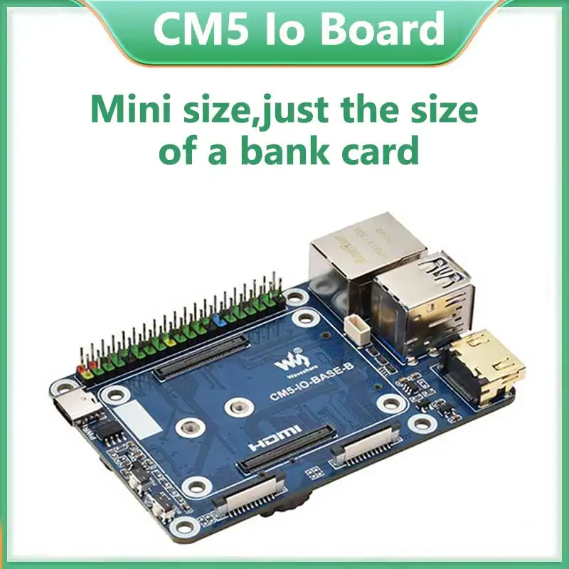 Raspberry Pi CM5 IO BASE B Mini Board a Development Compute Module 5 IO Development Board with EEPROM And Encryption chip