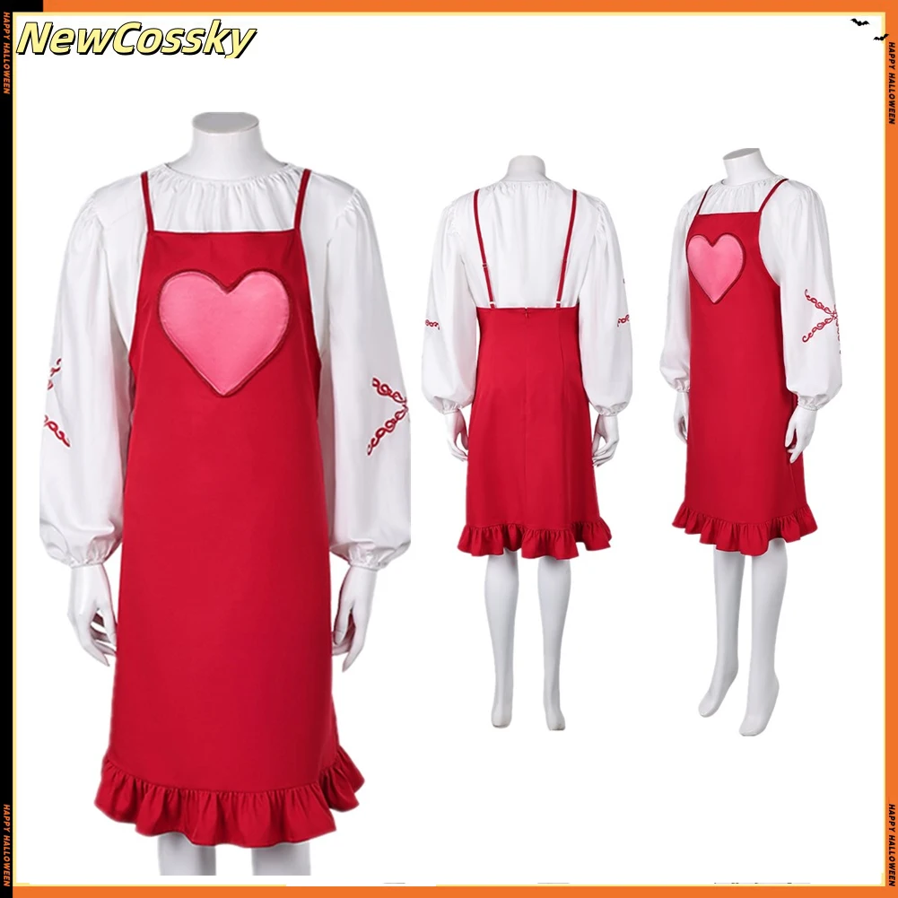 Adult Agnetha Cosplay Red Dress Faltskog Costume Women ABBA Fantasia Retro Red Dress Shirt Outfits Halloween Carnival Party Suit