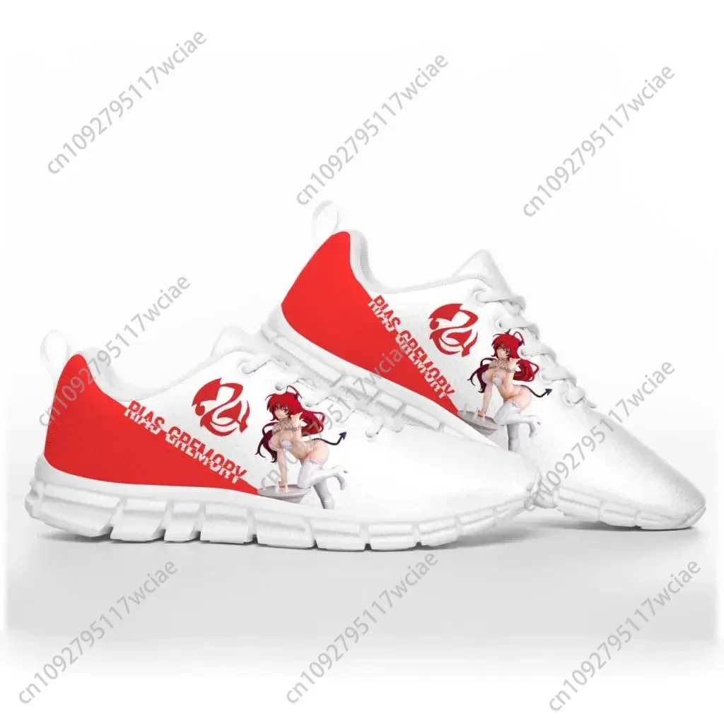 

Rias Gremory Anime High School DxD Sports Shoes Mens Womens Teenager Sneakers Custom High Quality Couple Shoe