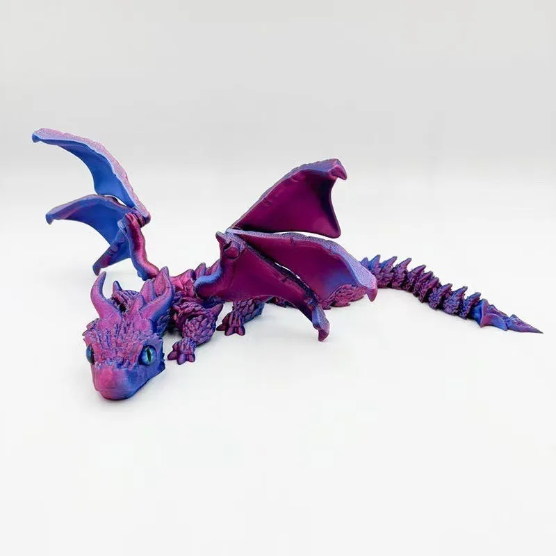 3D Printing Double-angle Flying Dragon Movable Joint Ornaments