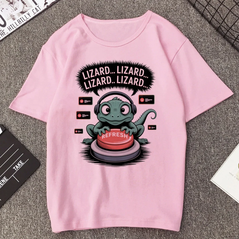Lizard tshirt female grunge gyaru scene  t-shirt grunge kawaii goth 2000s funny