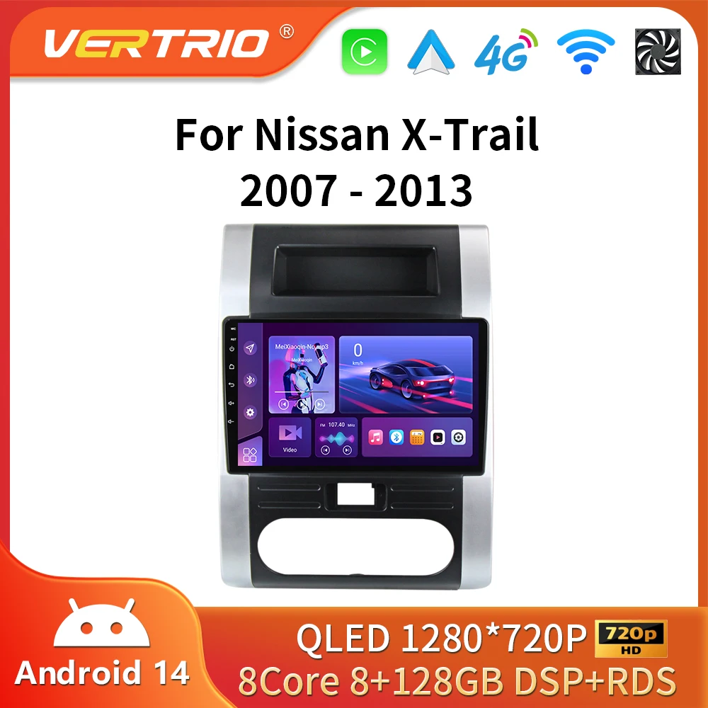 Android 16 For Nissan X-Trail X - Trail X Trail 2 T31 2007 - 2015 Car Radio Navigation Multimedia Video Player GPS  Carplay Auto