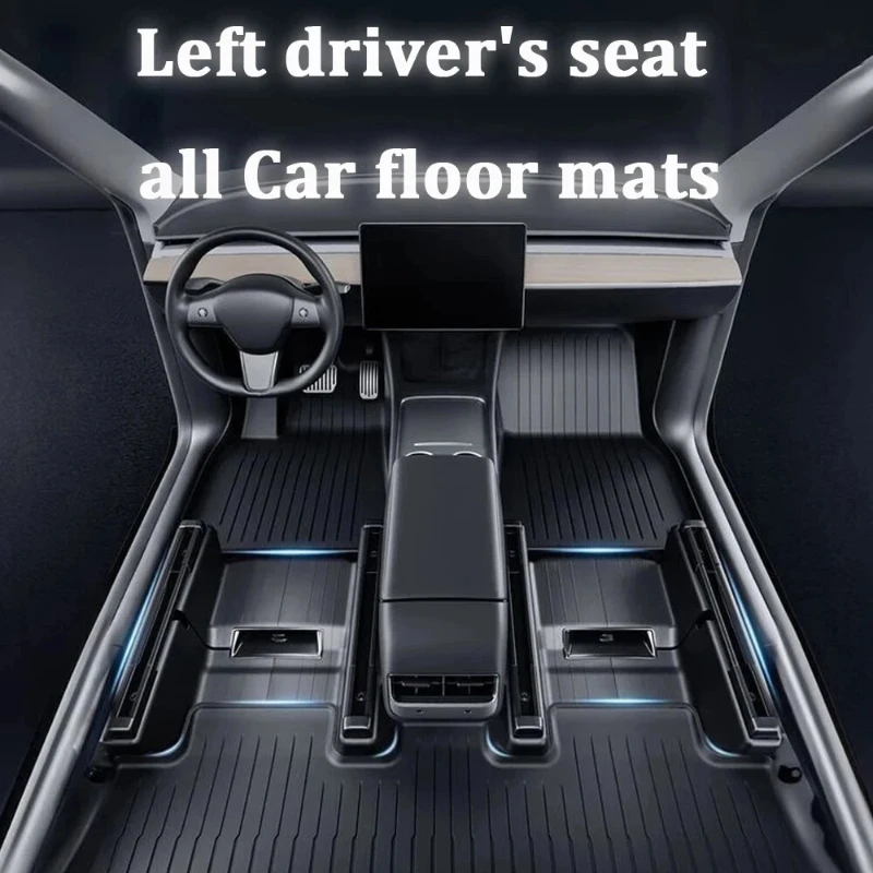For Tesla New Model Y Juniper 2025+ TPE Floor Mats Waterproof Luggage Mat Wear-resistant Foot Pads ModelY Trunk Mats Accessories image 3