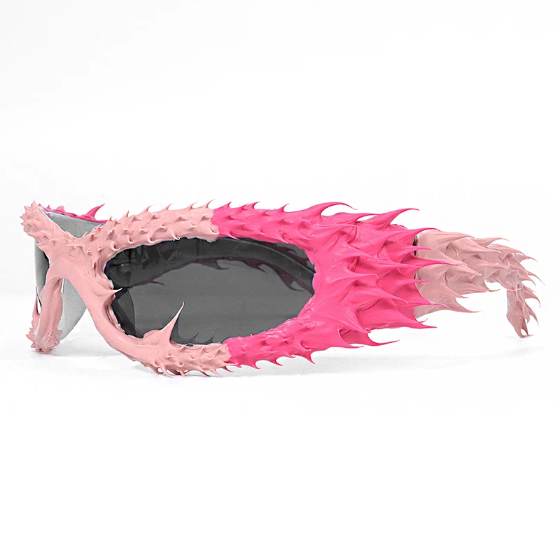 

New 2025 Drip Glue Handmade Sunglasses Men Women Luxury Brand Y2K Punk Special-Shaped Sunglass Gothic Style Hip-Hop Shades Goggl