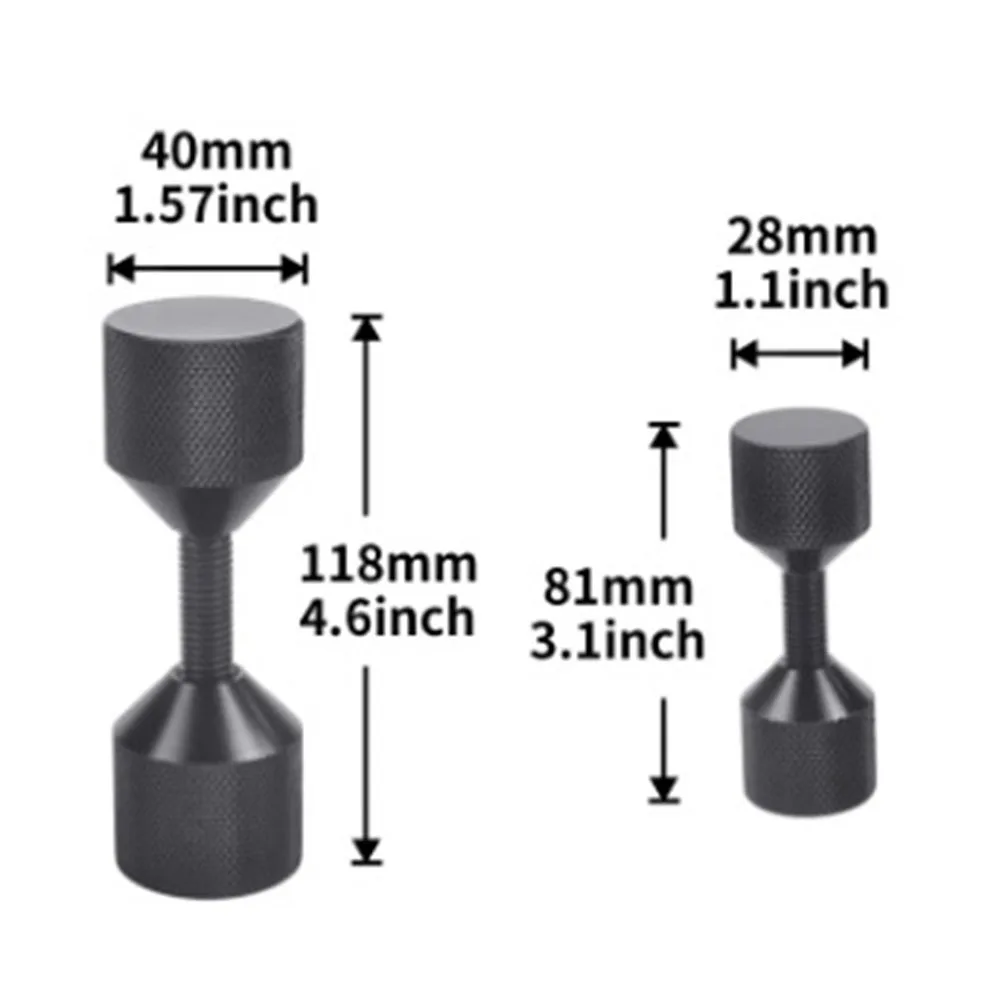 2/4pcs 1-1/8 알루미늄 플랜지 정렬 2 홀 핀 헤비 듀티 2 홀 그라데이션 포지셔닝 핀 정렬 파이프 용 위치 핀