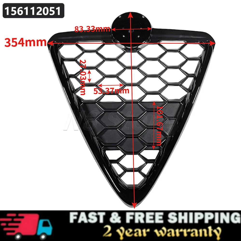 156112051 Front Bumper Grille Shield Honeycomb Mesh Grill Racing Air Intake Radiator Grill For Alfa Romeo Giulietta 2010 2016