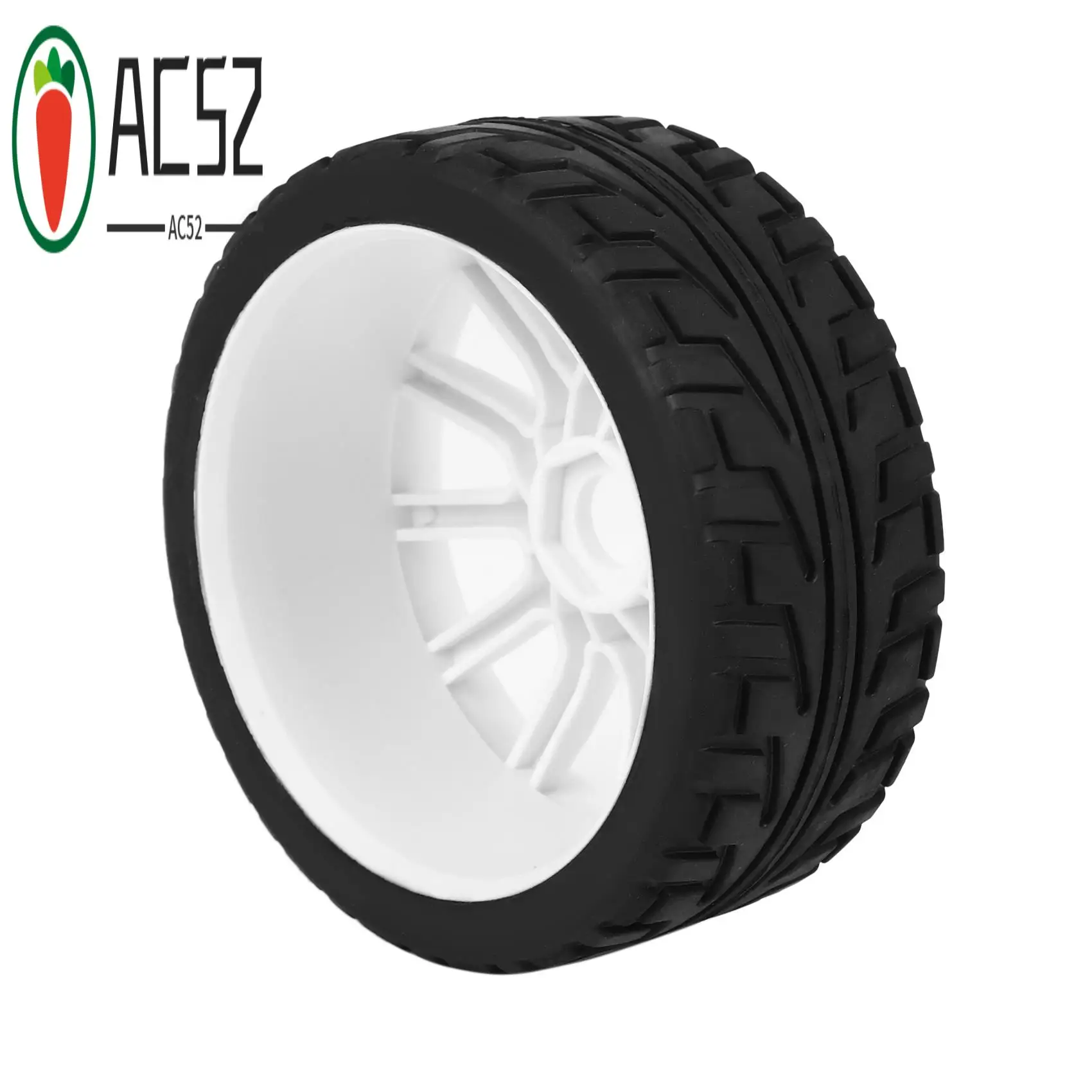 

AC52-4PCS 1/8 RC Car Rubber Tyres Plastic Wheels For Redcat Team Losi VRX HPI Kyosho HSP Carson Hobao 1/8 Buggy /On-Road Car
