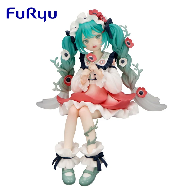 オリジナルフリュー麺ストッパー初音ミク銀蓮妖精アニメフィギュア-19-センチメートル-pvc-グッズモデル置物飾りギフト