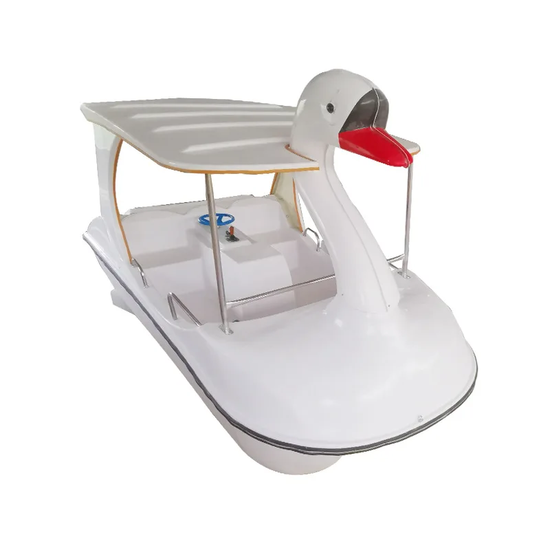 Maximize Safety and Fun with Customizable Multi-Colored Swan Pedal Boat for Two on Lakes - Perfect for Commercial Use