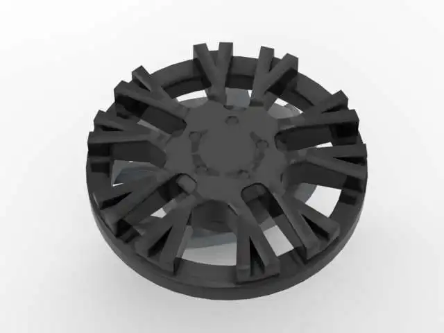 Small particle building block MOC-24308b wheel cover, hub cover, assembled toy brick car sports car parts