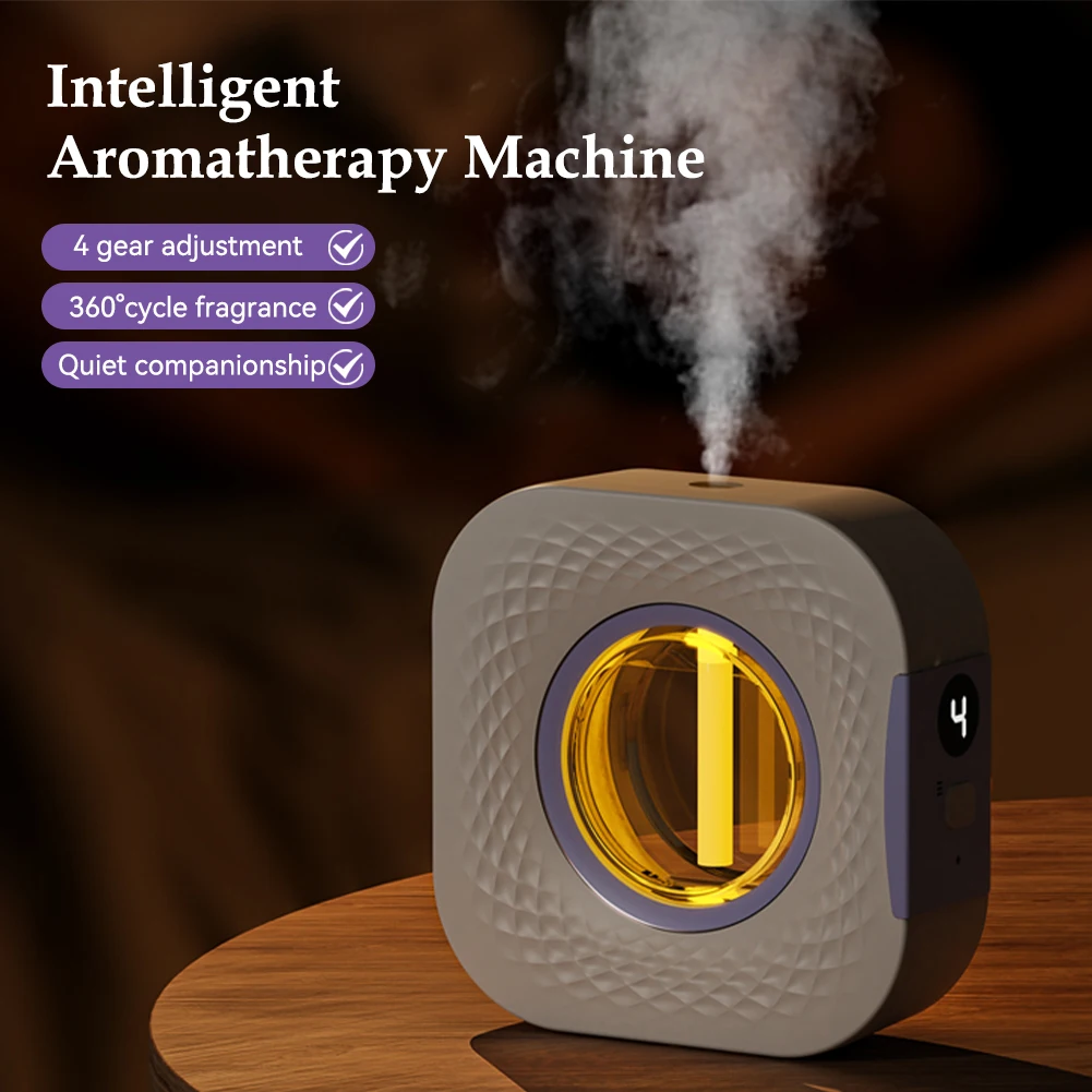 Máquina automática de fragancia, difusor, máquina de aromaterapia, purificador de aire inteligente USB con pantalla LED de iluminación