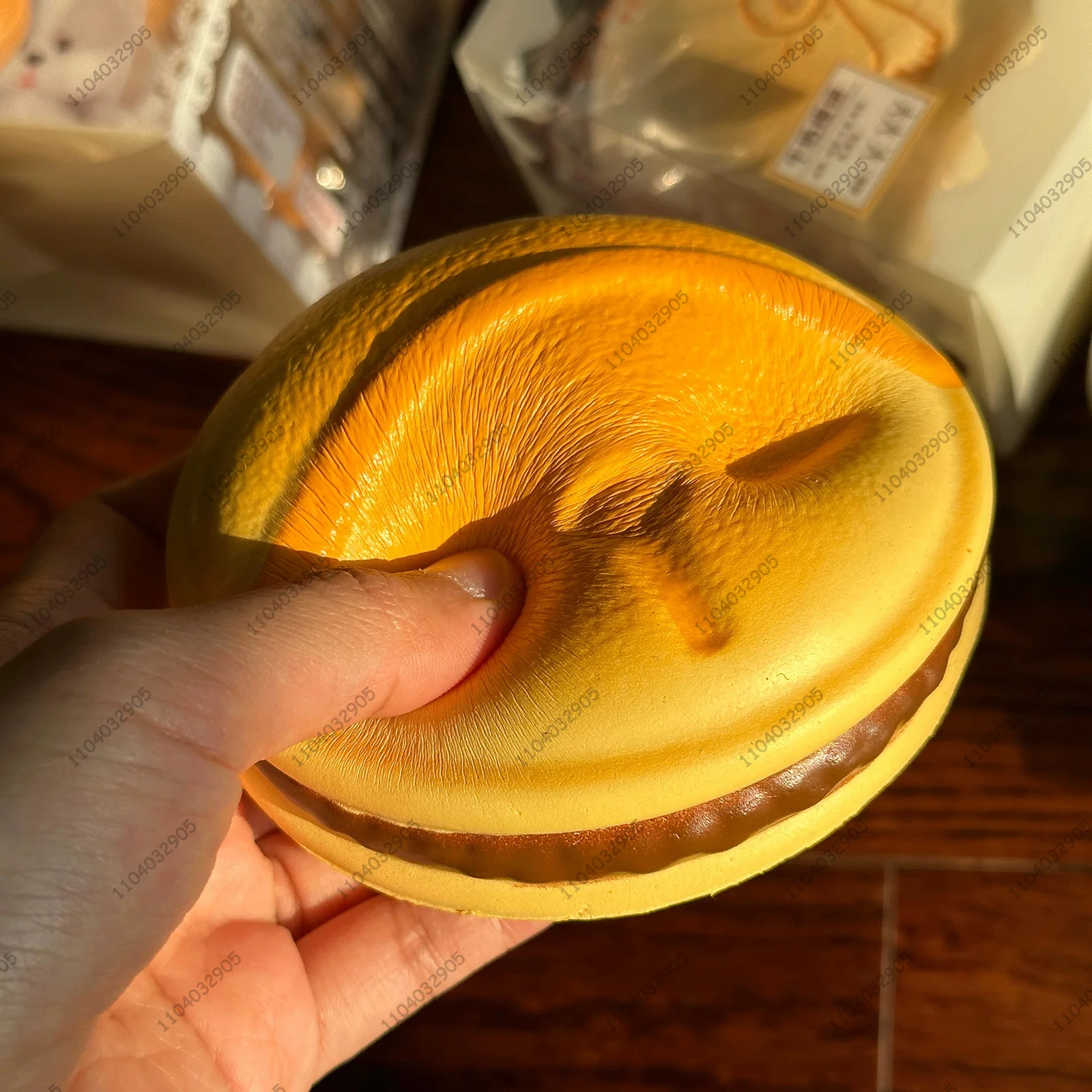 Dorayaki-Gebäck, langsam steigendes Squishy, rotes Bohnenbrot, Gebäck, Squishy, langsamer Rückprall, Squeeze-Spielzeug, Anti-Stress-Freigabe, Hand-Entspannungsspielzeug