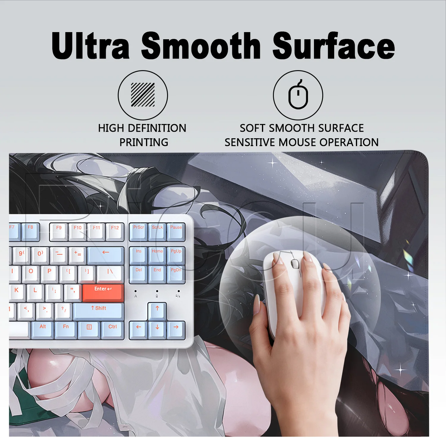 แผ่นรองเมาส์ HD Printing Hoshi - Gaming Keyboard Typewriter บทวิจารณ์และราคา