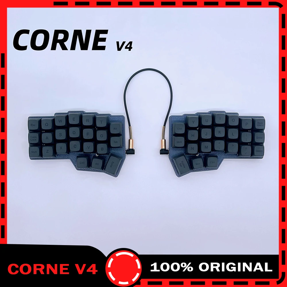

Corne V4 Split Keyboard Kit Support Vial Wired Rgb Custom Hot Swap Ergonomic Gaming Left And Right Handed Mechanical Keyboards