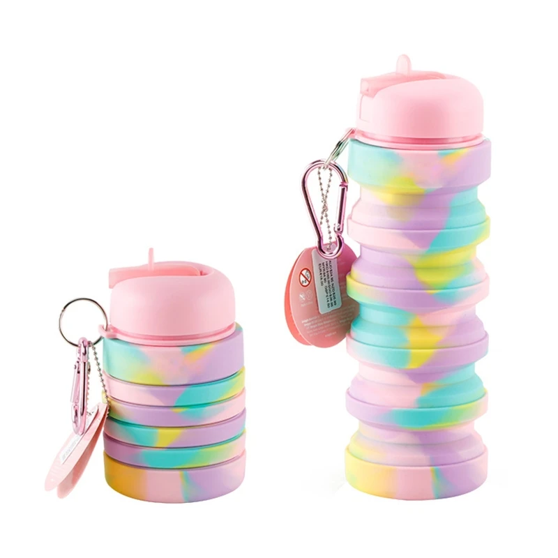 

Heat Resistant Foldable Outdoor Cycling Sports Straw Water Cup Water Bottle