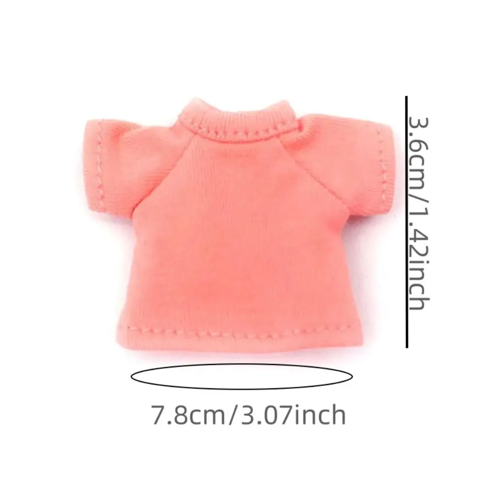 衣装半袖人形 Tシャツ複数の色漫画綿の服かわいい手作りドレスアップ